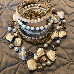 Necklace with bracelet